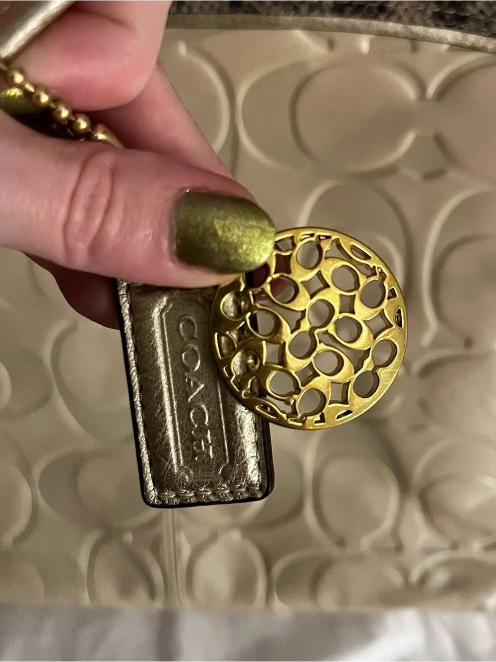 Coach | Laura Embossed Exotic Tote